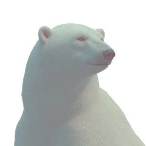 Polar Bear Render Vinyl Car Decal Sticker – Waterproof & UV-Resistant 