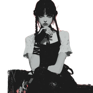 Goth Girl V2 Vinyl Car Decal Sticker – Waterproof & UV-Resistant 