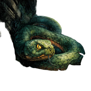 Giant Fantasy Serpent Vinyl Car Decal Sticker – Waterproof & UV-Resistant 