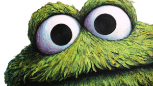 Oscar The Grouch Vinyl Car Decal Sticker – Waterproof & UV-Resistant 