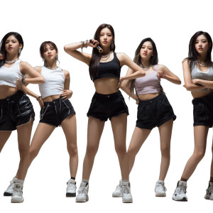K-Pop Girl Group V2 Vinyl Car Decal Sticker – Waterproof & UV-Resistant 