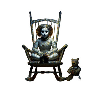 Terrifying Doll Vinyl Car Decal Sticker – Waterproof & UV-Resistant 