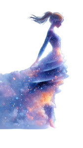 Cosmic Goddess V7 Vinyl Car Decal Sticker – Waterproof & UV-Resistant 