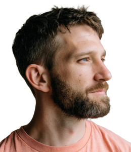 Bearded Man Profile V2 Vinyl Car Decal Sticker – Waterproof & UV-Resistant 