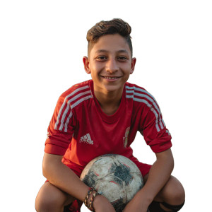 Egyptian Football Boy Vinyl Car Decal Sticker – Waterproof & UV-Resistant 