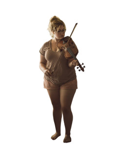 Nerdy Violinist Vinyl Car Decal Sticker – Waterproof & UV-Resistant 