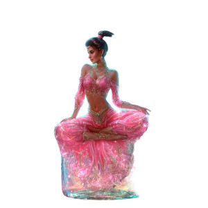 Beautiful Genie Vinyl Car Decal Sticker – Waterproof & UV-Resistant 