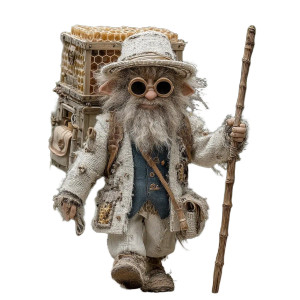 Whimsical Gnome Beekeeper Vinyl Car Decal Sticker – Waterproof & UV-Resistant Whimsical Gnome Beekeeper Vinyl Car Decal Sticker – Waterproof & UV-Resistant