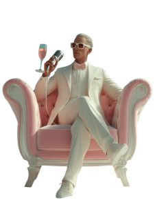 Charismatic Beach Speaker Vinyl Car Decal Sticker – Waterproof & UV-Resistant 