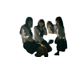 Japanese Students Reflection Vinyl Car Decal Sticker – Waterproof & UV-Resistant 