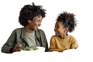 Joyful Meal Sharing Vinyl Car Decal Sticker – Waterproof & UV-Resistant 