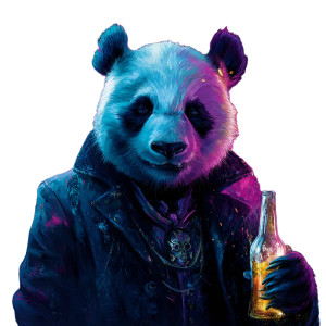 Drunk Panda Vinyl Car Decal Sticker – Waterproof & UV-Resistant 