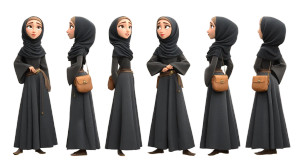 Arabian Woman Turnaround Vinyl Car Decal Sticker – Waterproof & UV-Resistant Arabian Woman Turnaround Vinyl Car Decal Sticker – Waterproof & UV-Resistant