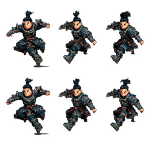 Space Warrior Pixel Vinyl Car Decal Sticker – Waterproof & UV-Resistant 