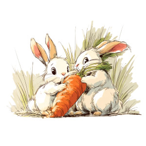 Sharing Bunnies Vinyl Car Decal Sticker – Waterproof & UV-Resistant  Sharing Bunnies Vinyl Car Decal Sticker – Waterproof & UV-Resistant