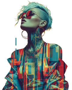 Cyberpunk Fashion Goddess Vinyl Car Decal Sticker – Waterproof & UV-Resistant Cyberpunk Fashion Goddess Vinyl Car Decal Sticker – Waterproof & UV-Resistant