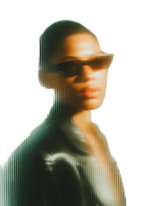 Abstract Sunglasses Portrait Vinyl Car Decal Sticker – Waterproof & UV-Resistant 