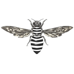 Bee-Zebra Hybrid Vinyl Car Decal Sticker – Waterproof & UV-Resistant 