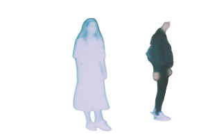 Ghostly Parisian Figure Vinyl Car Decal Sticker – Waterproof & UV-Resistant 