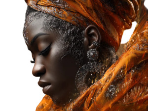 Elegant African Portrait Vinyl Car Decal Sticker – Waterproof & UV-Resistant Elegant African Portrait Vinyl Car Decal Sticker – Waterproof & UV-Resistant