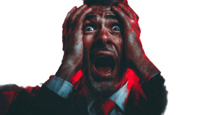 Panicked Politician Vinyl Car Decal Sticker – Waterproof & UV-Resistant 