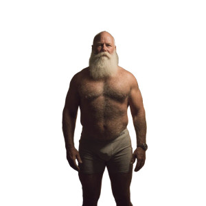 Hairy Bearded Model Vinyl Car Decal Sticker – Waterproof & UV-Resistant 