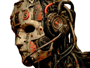 Cyborg Killer Mask Vinyl Car Decal Sticker – Waterproof & UV-Resistant 