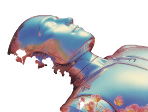 Robot In Flowers Vinyl Car Decal Sticker – Waterproof & UV-Resistant Robot In Flowers Vinyl Car Decal Sticker – Waterproof & UV-Resistant