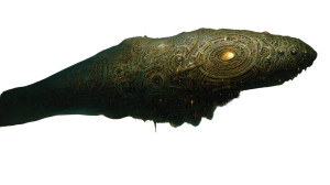 Futuristic Snakelike Aircraft Vinyl Car Decal Sticker – Waterproof & UV-Resistant 