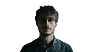 Young Male Librarian Vinyl Car Decal Sticker – Waterproof & UV-Resistant 