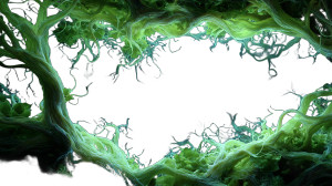 Glowing Plant Tendrils Vinyl Car Decal Sticker – Waterproof & UV-Resistant 