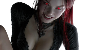 Beautiful Vampiress Vinyl Car Decal Sticker – Waterproof & UV-Resistant 