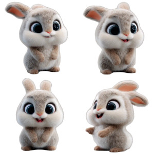 Pixar Style Bunny Vinyl Car Decal Sticker – Waterproof & UV-Resistant Pixar Style Bunny Vinyl Car Decal Sticker – Waterproof & UV-Resistant