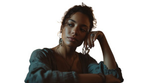 Melancholic Tavern Scene Vinyl Car Decal Sticker – Waterproof & UV-Resistant 