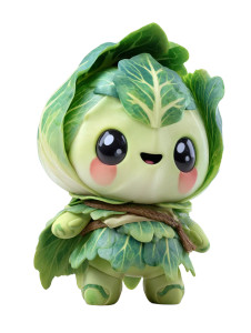 Cute Cabbage Character Vinyl Car Decal Sticker – Waterproof & UV-Resistant Cute Cabbage Character Vinyl Car Decal Sticker – Waterproof & UV-Resistant