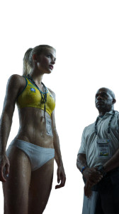 Rainy Olympic Athlete Vinyl Car Decal Sticker – Waterproof & UV-Resistant 