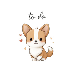 Corgi To-Do Sticker Vinyl Car Decal Sticker – Waterproof & UV-Resistant 