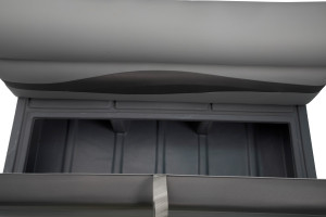 Premium Taylor Made Platinum Series Boat Seat | Charcoal Color | Rotationally-Molded Marine Frame | UV-Resistant Vinyl Fabric