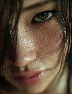 Japanese Woman Close-Up V2 Vinyl Car Decal Sticker – Waterproof & UV-Resistant 