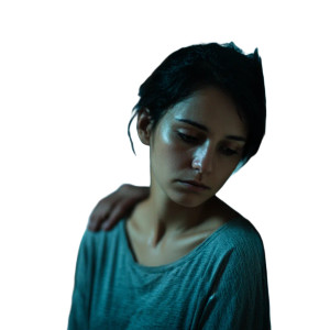 Tired Young Woman V4 Vinyl Car Decal Sticker – Waterproof & UV-Resistant 