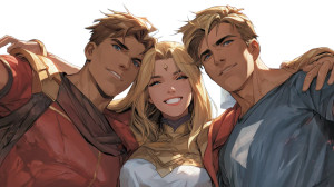 Trio Of Friends Vinyl Car Decal Sticker – Waterproof & UV-Resistant 