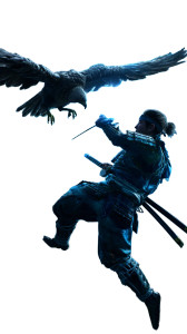 Eagle Vs Samurai Vinyl Car Decal Sticker – Waterproof & UV-Resistant 
