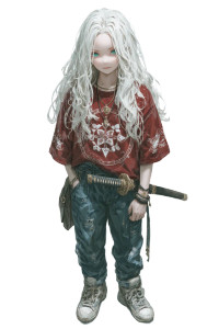 Anime Sword Girl V2 Vinyl Car Decal Sticker – Waterproof & UV-Resistant 