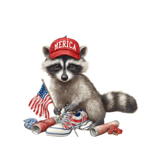 Vintage Patriotic Raccoon Vinyl Car Decal Sticker – Waterproof & UV-Resistant Vintage Patriotic Raccoon Vinyl Car Decal Sticker – Waterproof & UV-Resistant