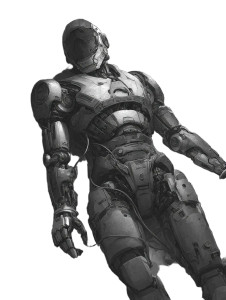 Robotic Android Ruins Vinyl Car Decal Sticker – Waterproof & UV-Resistant 