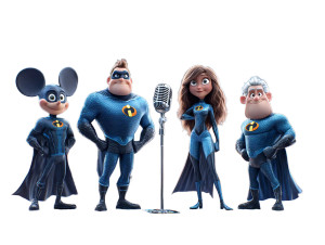 Diverse Superheroes Pose Vinyl Car Decal Sticker – Waterproof & UV-Resistant 