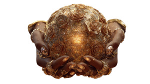 Golden Globe Holder Vinyl Car Decal Sticker – Waterproof & UV-Resistant 