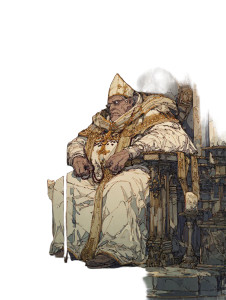 Obese Cleric Portrait Vinyl Car Decal Sticker – Waterproof & UV-Resistant 