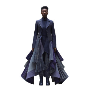 Elegant Denim Wisteria Vinyl Car Decal Sticker – Waterproof & UV-Resistant 