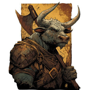Menacing Bull Warrior Vinyl Car Decal Sticker – Waterproof & UV-Resistant Menacing Bull Warrior Vinyl Car Decal Sticker – Waterproof & UV-Resistant